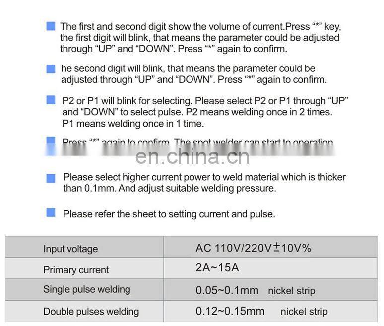 220V/110V 2800W Digital Display Spot Welder 18650 Battery Spot Welder