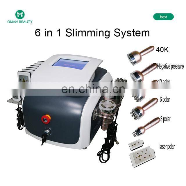 New ideas 2022 lipo cavitation laser skin tightening machine 6 in 1 40k ultrasonic cavitation vacuum