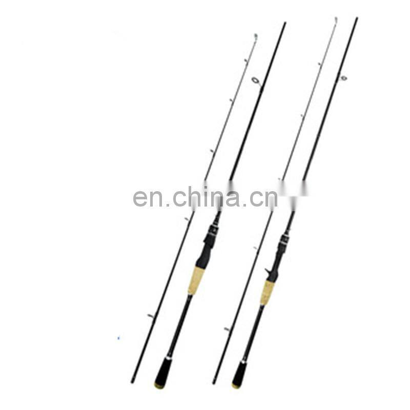 Ultralight 2 Piece  section tips Travel Saltwater Cork Handle Carbon Fiber Fly  fishing stands of rod