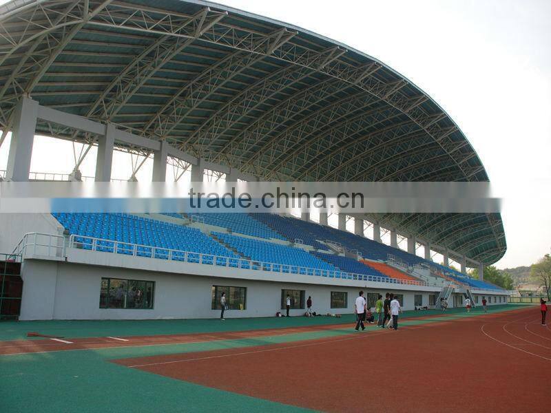 Project Under Construction Roof Steel Truss Stadium Bleachers