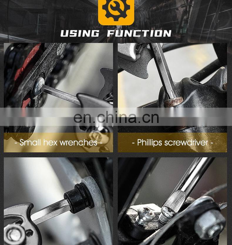 Exquisite gift multifunctional bicycle tool 11-in-one hexagonal wrench factory direct sales can be customized logo