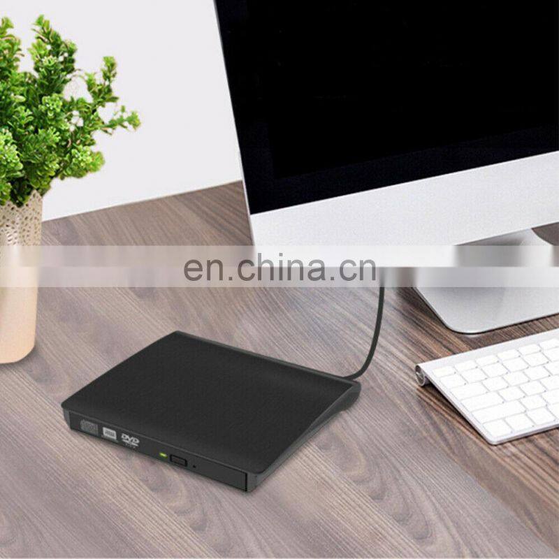 2022Slim External Optical Drive USB 2.0 DVD Combo DVD ROM Player CD-RW Burner Writer Plug and Play For Macbook Laptop Desktop PC