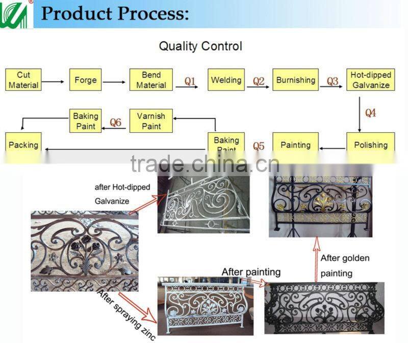 GYD-15Ba070 Modern fashion aluminum balcony railing