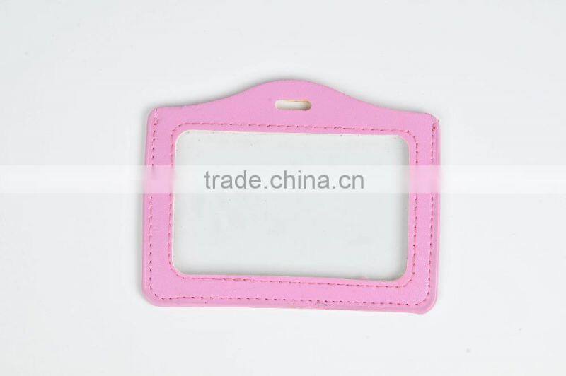 Plastic id card badge holder