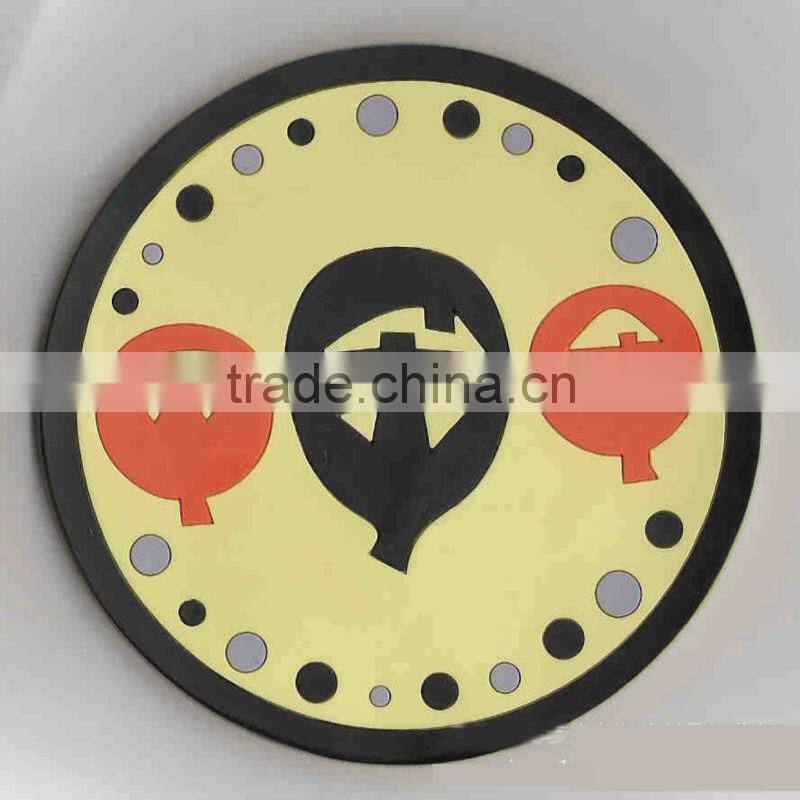 Paper cardboard cup pads for hotel, cheap thin paper coaster round customized