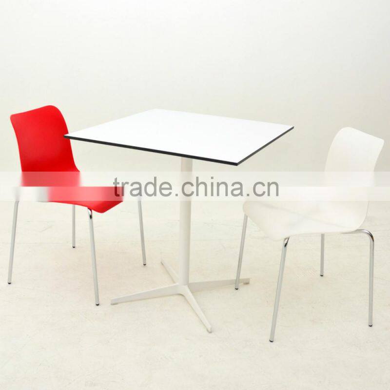 replica chrome metal frame PP seat Designer furniture green B&T Leo Side Chair,Leo Chair, Alp Nuhoglu Leo Stacking Chair
