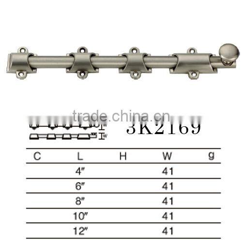 Zamak Bolt Safe Cabinet Door Bolt Art.3K2169