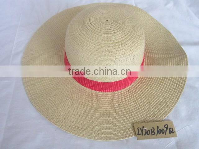 Wholesale elegant lady summer sun straw hat
