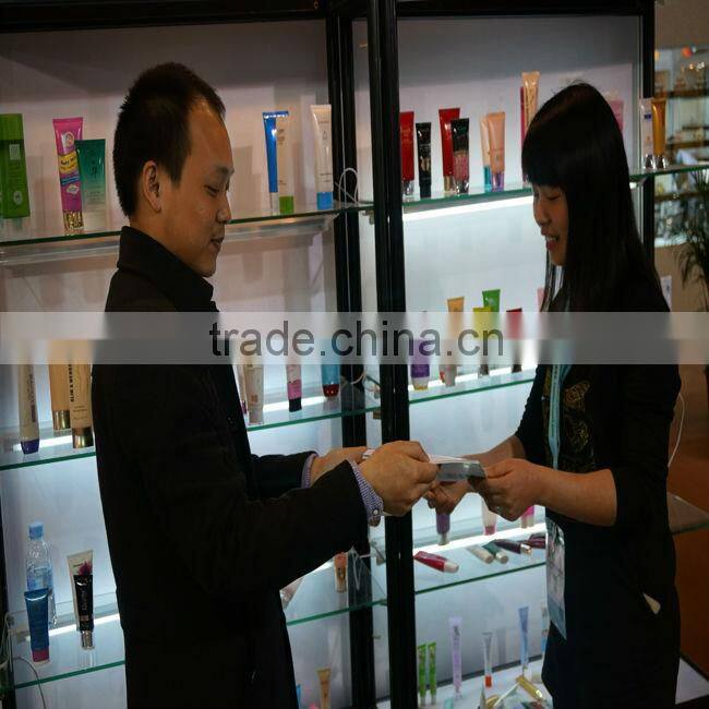 plastic tube with screw cap for skincare packaging
