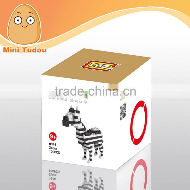 LOZ Diamond Blocks Cartoon Figure Blocks Present for Kids