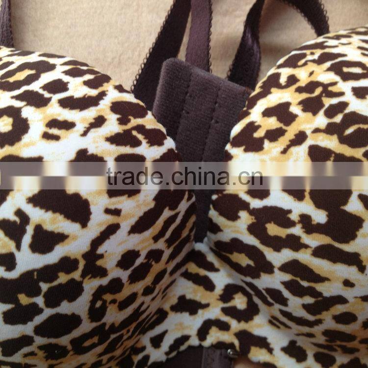 3.85USD 34-38B Cup High Quality Newest Style Hot-Sale Yough Girls Sexy Tiger Push Up Non-trace Bra (gdwx226)