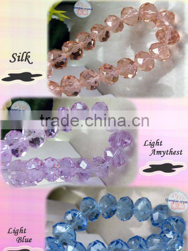 10mm faceted crystal rondelle bead for jewelry craft DIy making wholesale