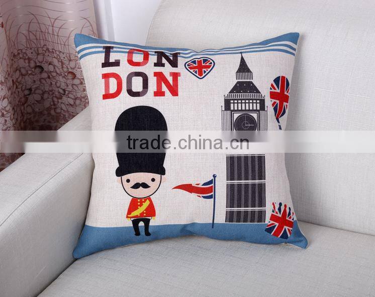 European and American style pillow, cotton and linen cushion for leaning on, restoring ancient ways to figure custom