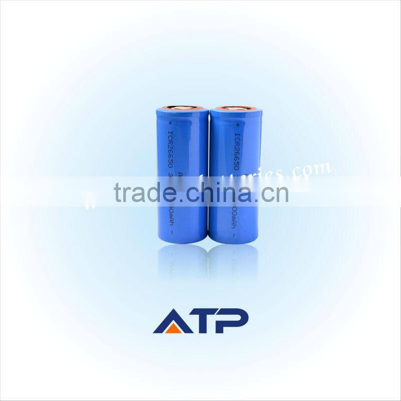 Hot sale 26650 3.7V 2800mAh li-ion battery / 3.7v rechargeable battery