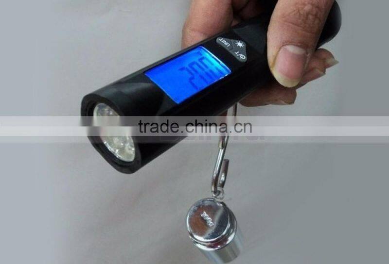88lb/110lb Capacity 2 in One with Torch Fishing Scale LED Luggage Scale