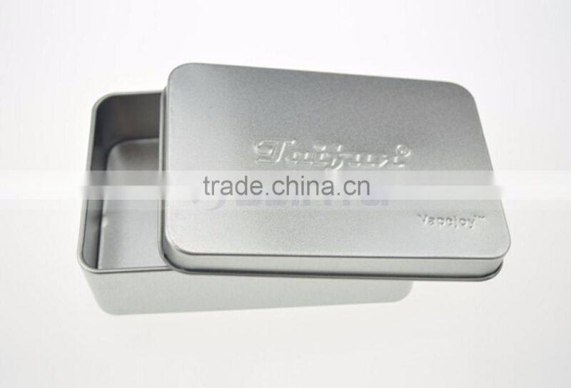 2 Color Promotional Package Box Tin Gift Box OEM Customizing Square Tin Box