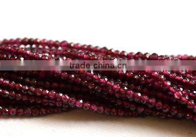 Garnet Faceted Beads