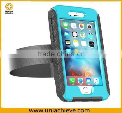 Waterproof Case for iPhone 6/6 plus Sports waterproof armband phone case with Full body covered sky blue