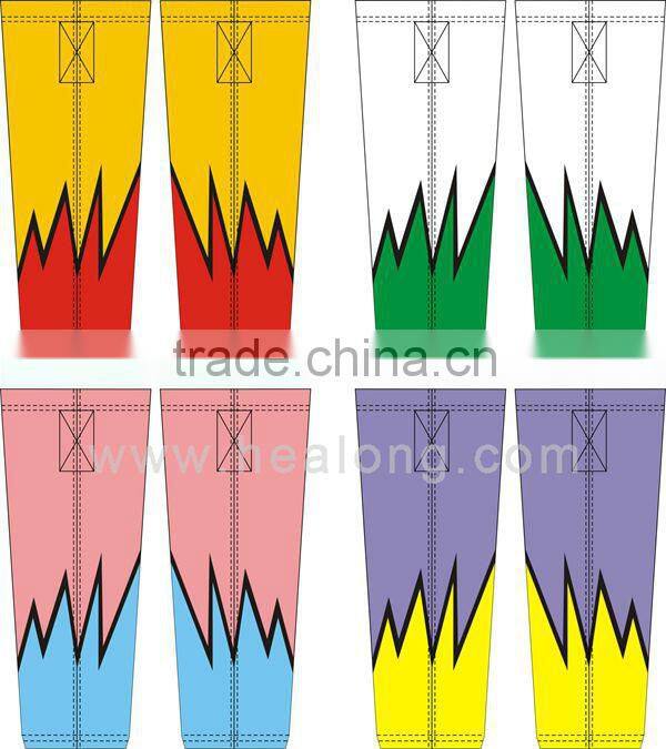 Top Quality Sewing Ice Hockey Socks Custom Design Bright Colors