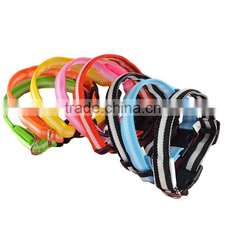 Chiristmas Flashing Light Up Bling LED Dog Collars