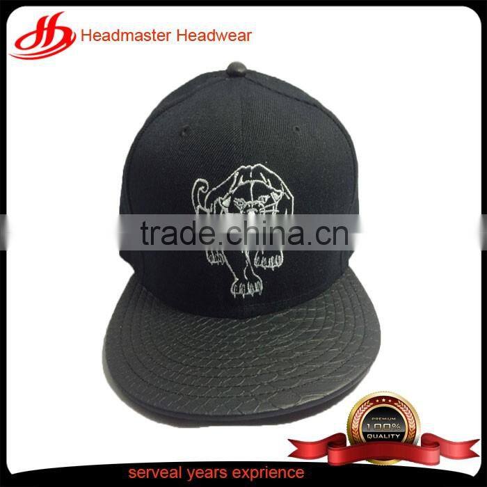 Custom trendy denim distressed washed women sun visor with embroidery