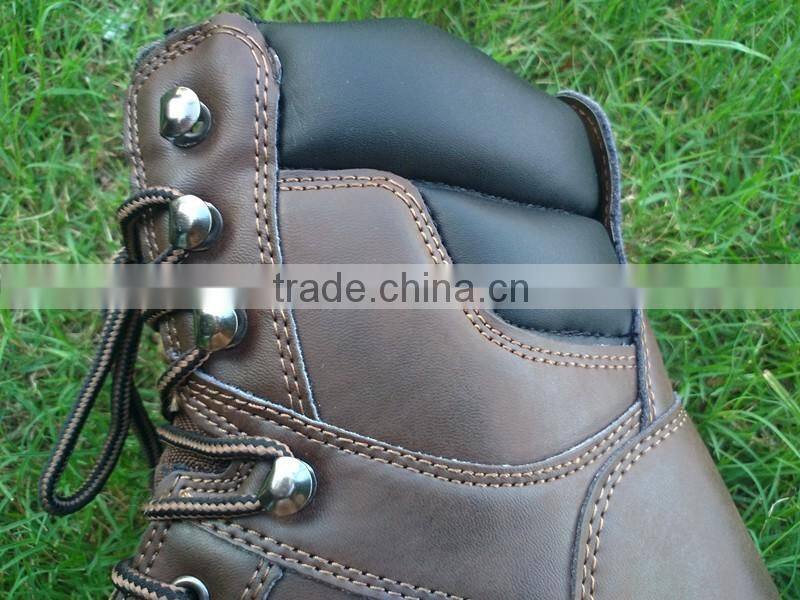 2016 Hot selling Genuine Leather steel toe safety shoes