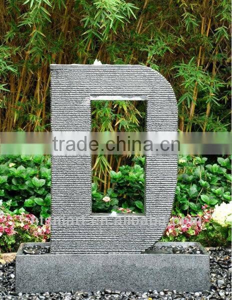 granite letter fountain N