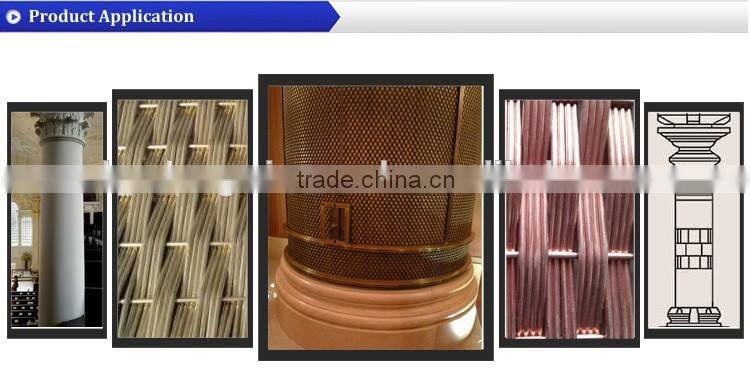 BV company Good price golden copper wire net for stone column