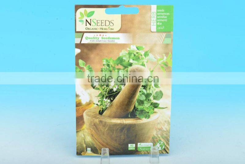 vegetable seed paper package bag