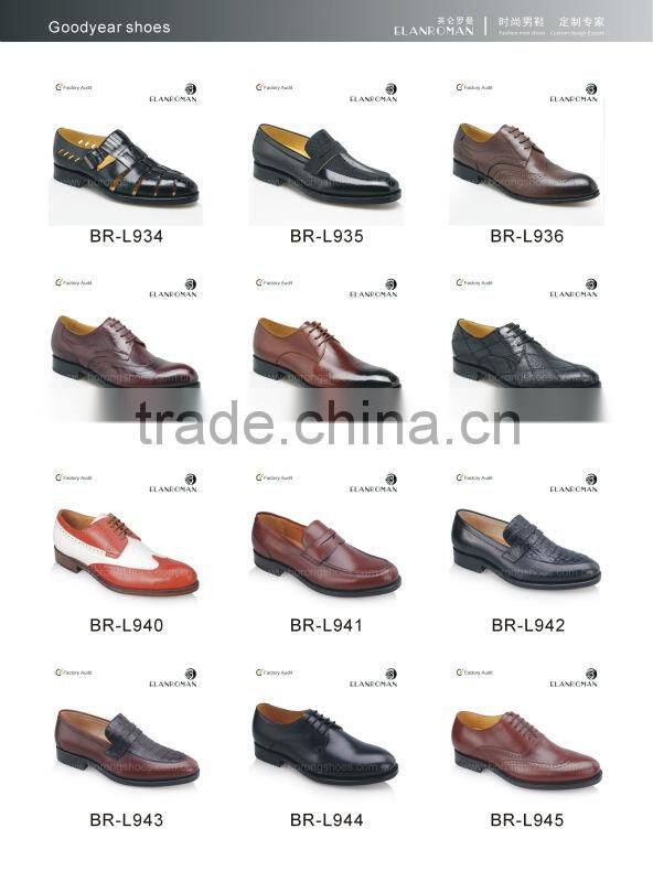 Men Classic Shoes genuine leather business Shoes with lace