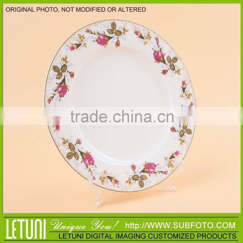 wholesale ceramic white dinner plate