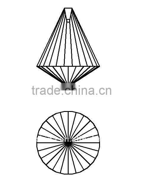 Spear shape crystal 432