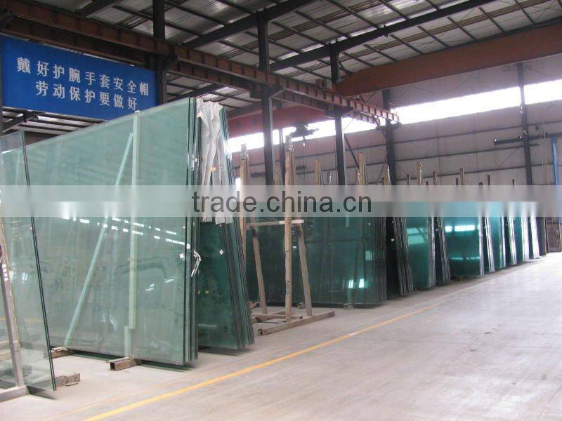 Yaohua clear float glass from china supplier with 3660*8000mm 19mm thickness
