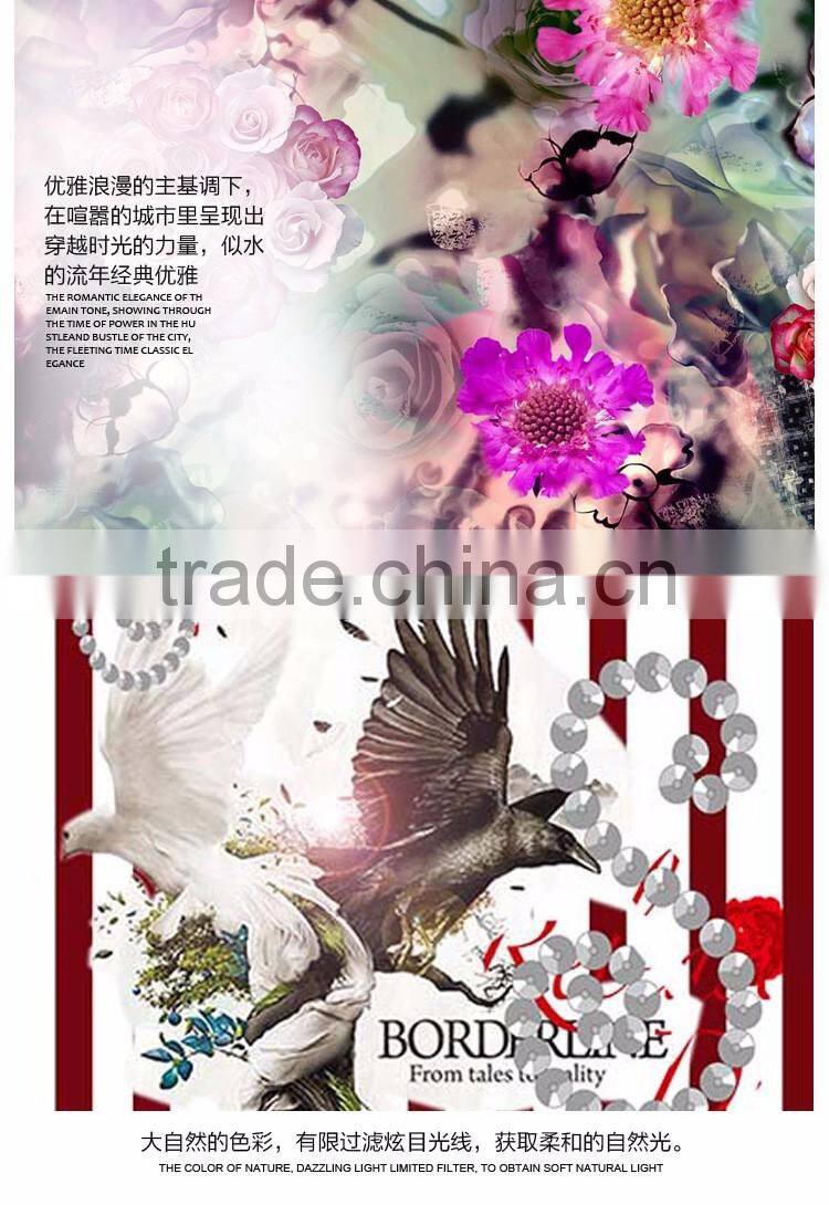 Digital print viscose fabric / rayon fabric price