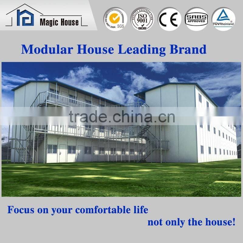 Fast Assembling construction site labor dormitory light steel prefab temporary room
