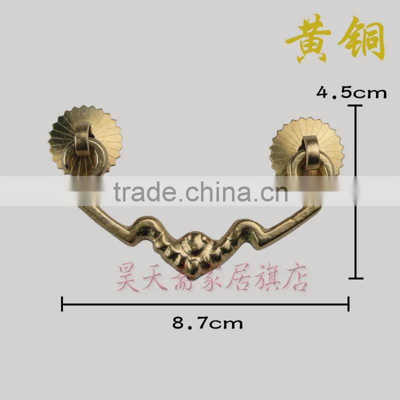 Furniture Hardware Brass Drawer Handles Copper Pull