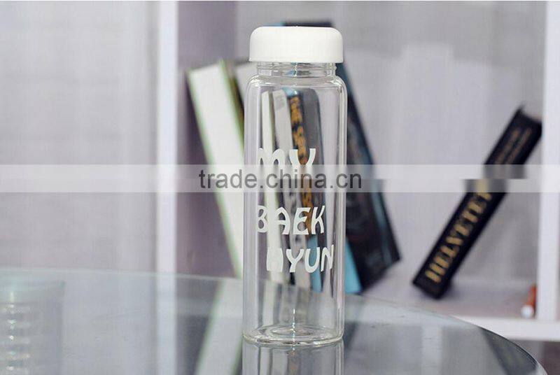 BPA Free Glass Shaker Water Bottle Sports 500ML Portable Clear My Bottle Sport Glass Fruit Juice Water Cup Travel Bottle