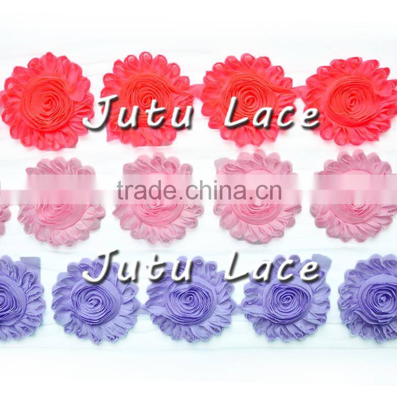 4'' shabby rose trim flower shabby rose flower by yard