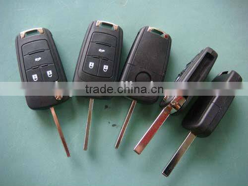 Tongda 3 button flip key shell,key blank for Chevrolet Cruze