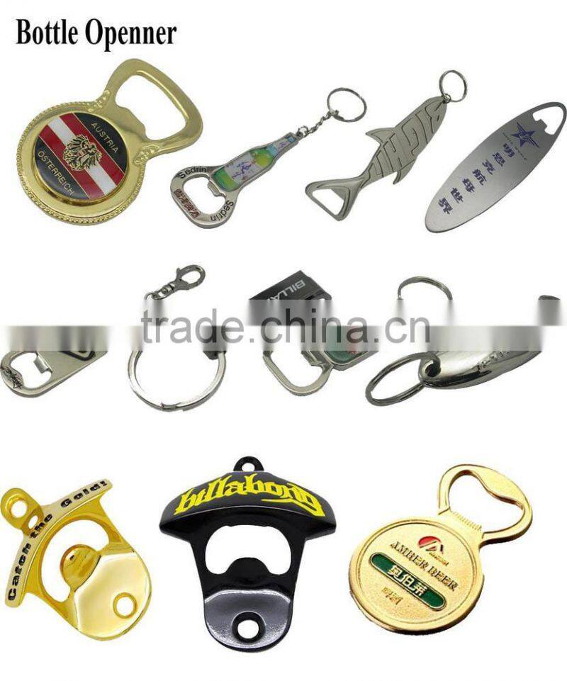 wholesale high quality cheap custom bulk metal keychain beer bottle opener