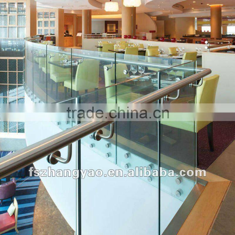 2013 Top-selling indoor glass stair railings/tubular railings & accessory