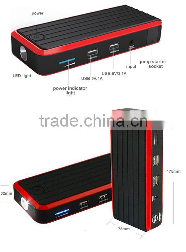 sunpow 12v 12000mah double usb car emergency kit Auto Emergency Portable jump starter