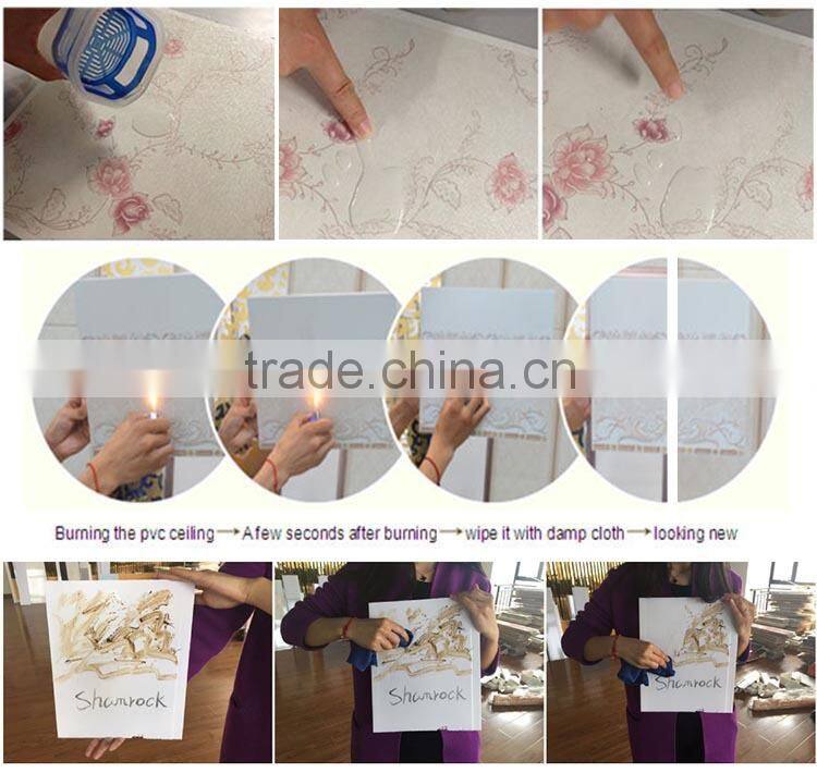 Modern color interior decoration PVC ceiling tiles