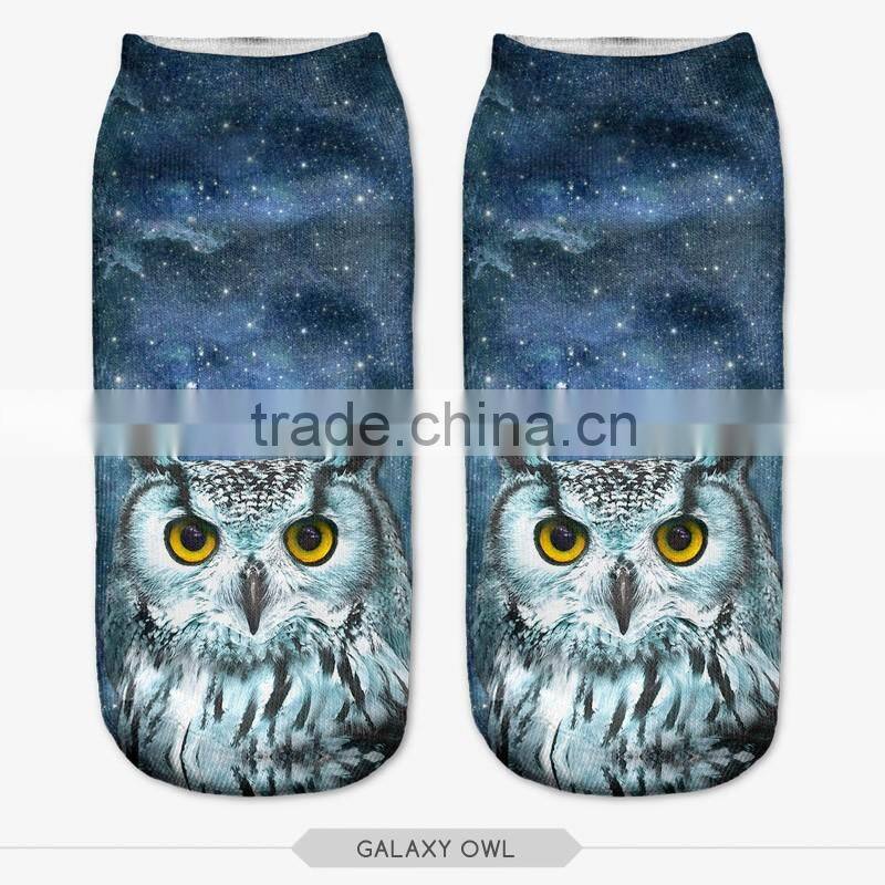 fashion pastel cat wear high quality 3d digital full print colorful ankle socks sports unisex custom hot sale stretch spandex