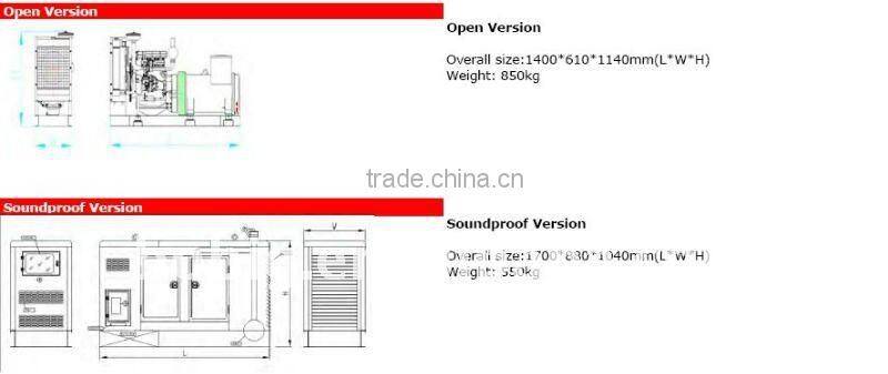 diesel generator 15 kva powered by Quanchai