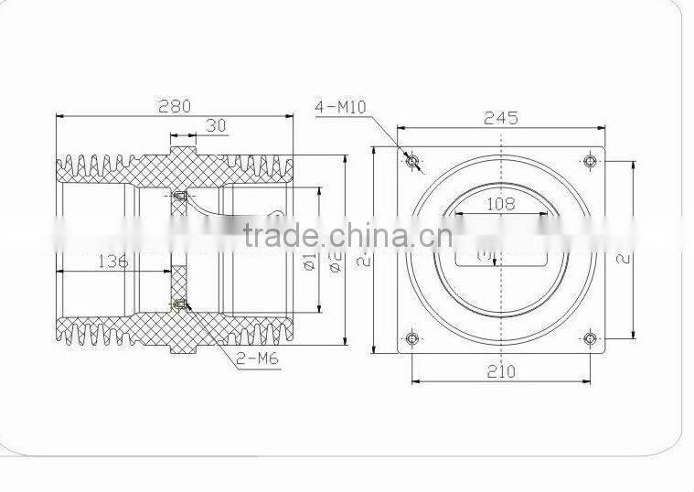 24kV Busbar Bushing for KYN28A-24 Electrical Switchgear