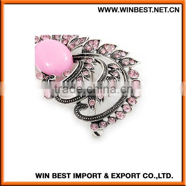 High quality rhinestone and pearl brooch, fancy brooch pin, star shape brooch