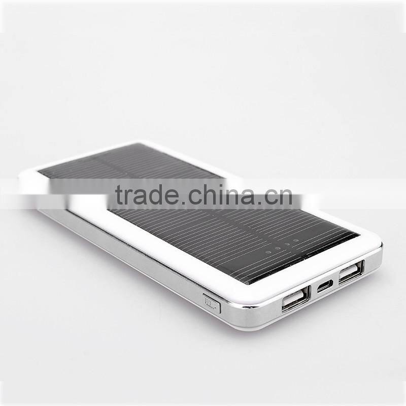 Wholesale rechargeable battery li-ion 12000mah solar cell phone portable charger