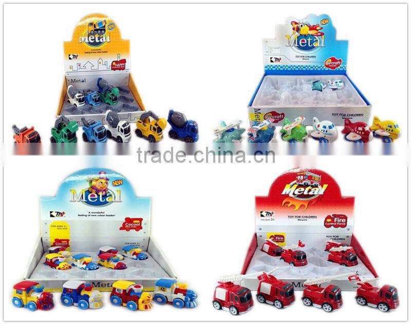 2015 new product cute diecast car pull back mini alloy car with facial expression & EN71/7P/CD/HR4040/ASTM