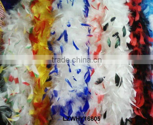 Fluffy turkey feather ruff boa LZYJ09
